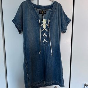 Lucky Brand Lace Up Jean dress